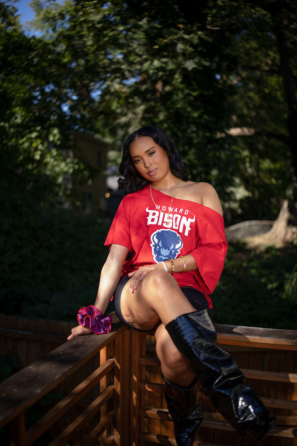 HBCU Crown Satin Oversized Srunchie
