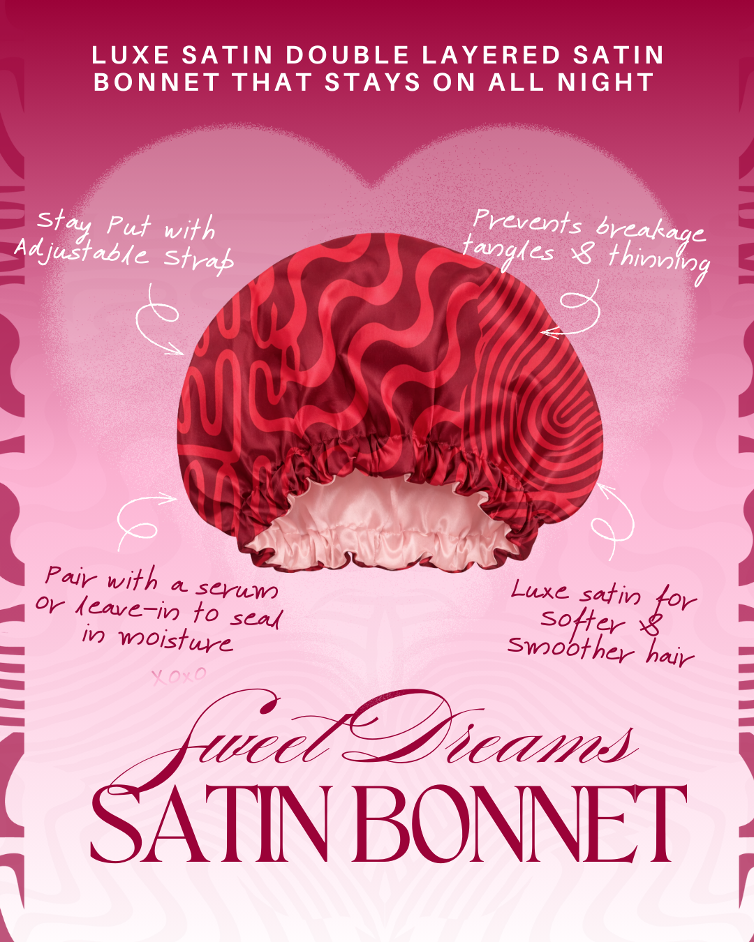 Limited Edition Sweetheart Satin Bonnet