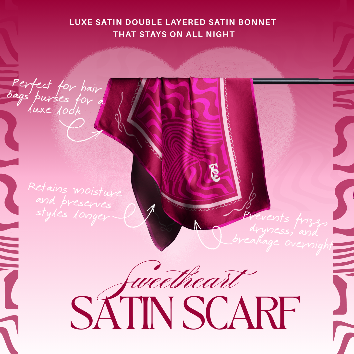 Sweetheart Satin Scarf