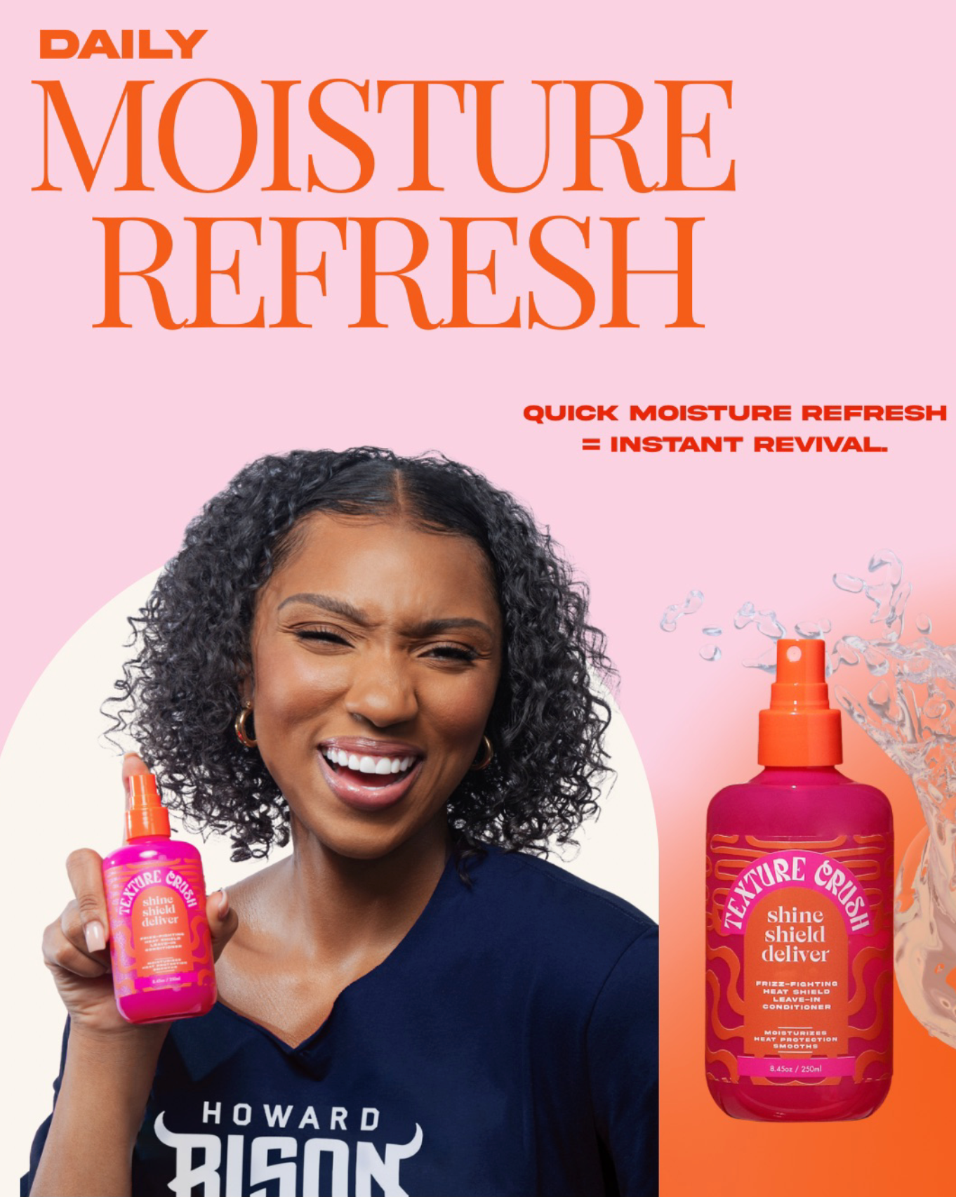 Shine, Shield, Deliver Frizz-Fighting Leave In Conditioner