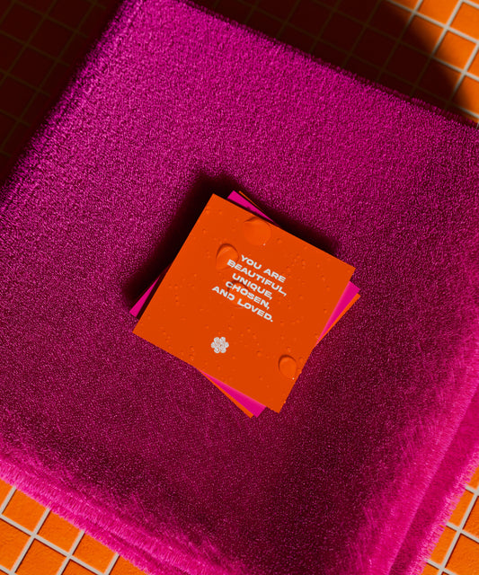 Waterpoof Shower Affirmation Cards 