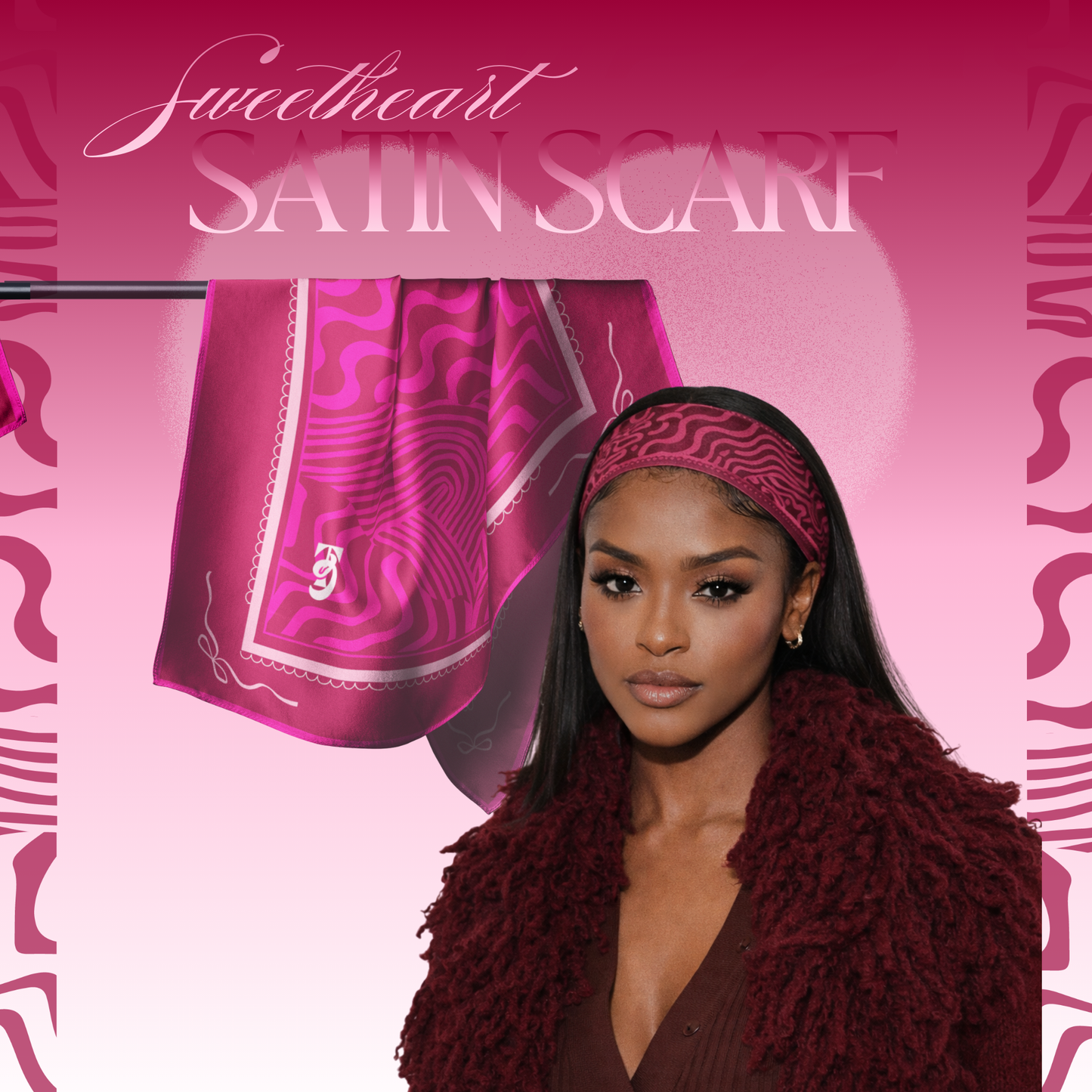 Sweetheart Satin Scarf